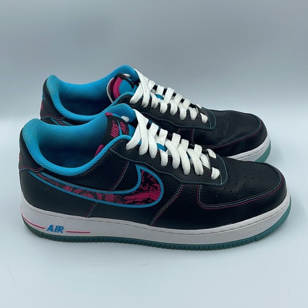 Nike Air Force 1s ‘07 LV8 Miami Nights Shoes DD9183-001 Men’s Sz‎ 10